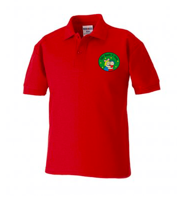 Ser Bach y Cwm Red Polo Shirt image 0