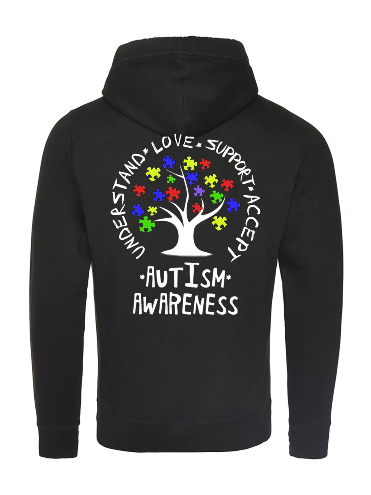 Autism Awareness Cross Neck Hoodie