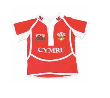 Kids Cooldry Welsh Rugby Shirt image 0