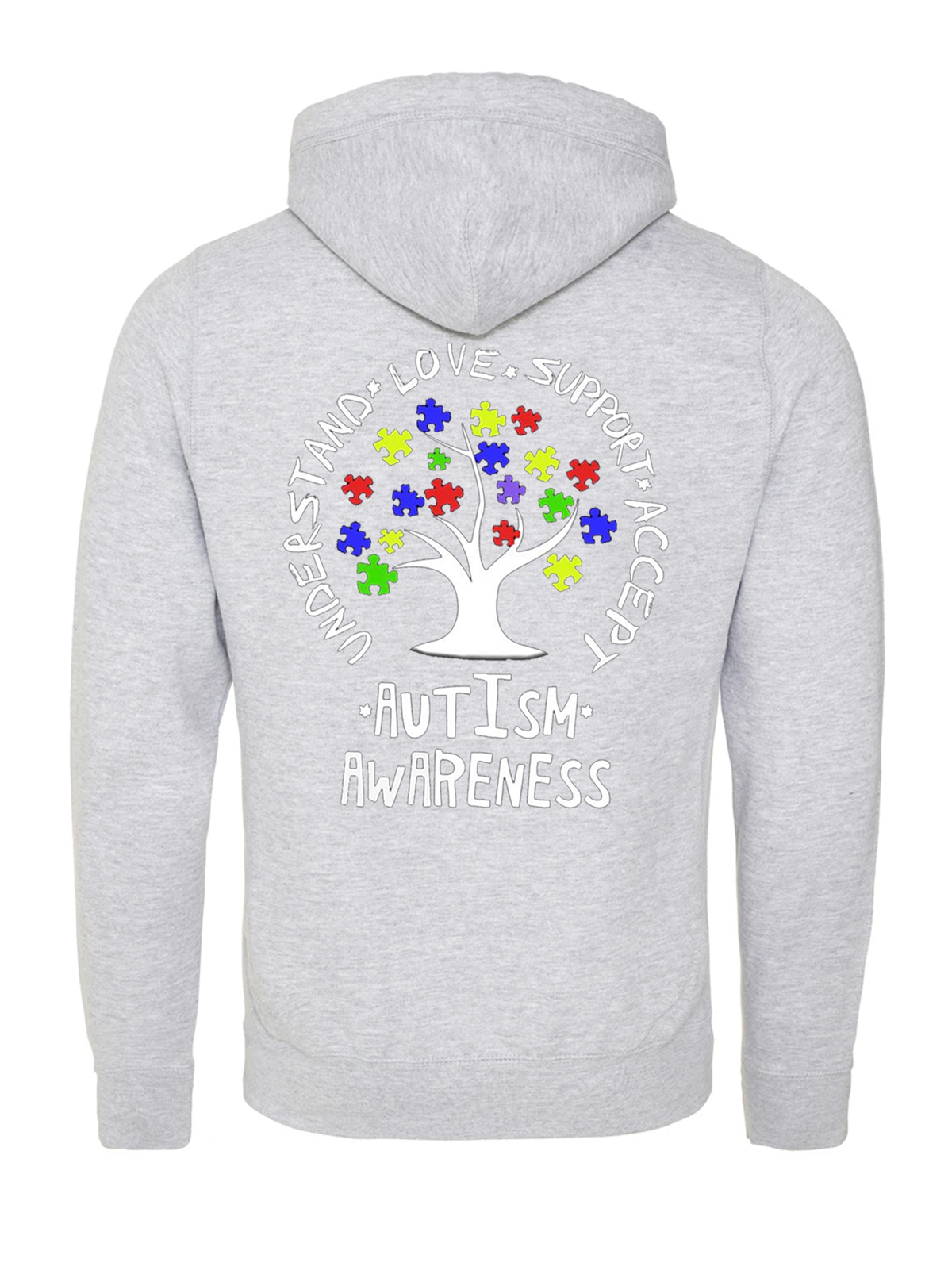Autism Awareness Cross Neck Hoodie