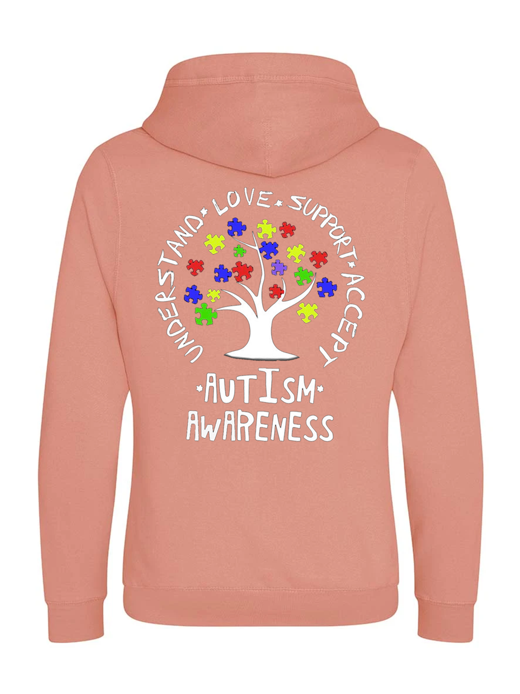 Autism Awareness Cross Neck Hoodie