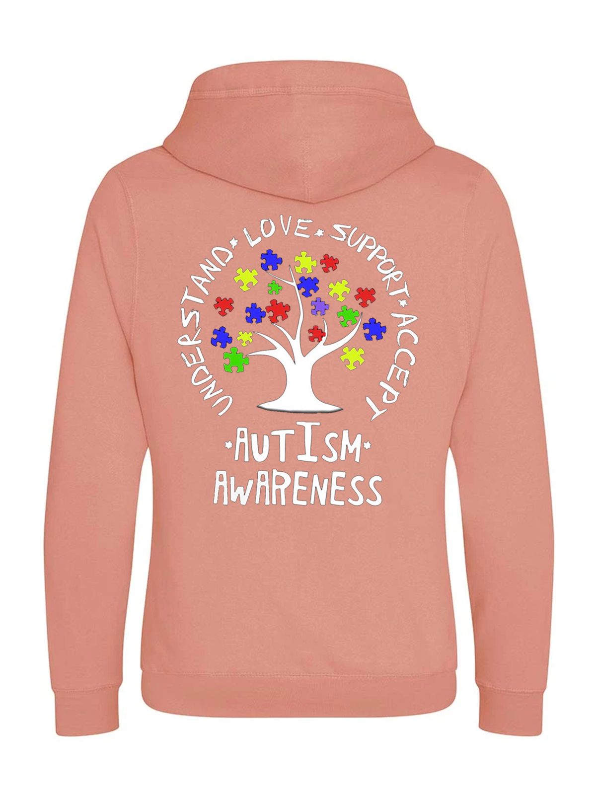 Autism Awareness Cross Neck Hoodie