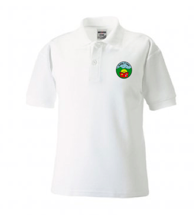 Golwg y Cwm White Polo Shirt image 0