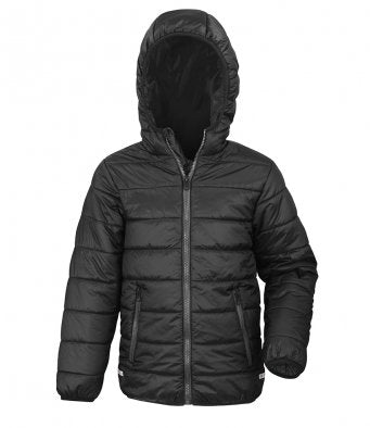 Unisex Black Padded School Jacket image 0