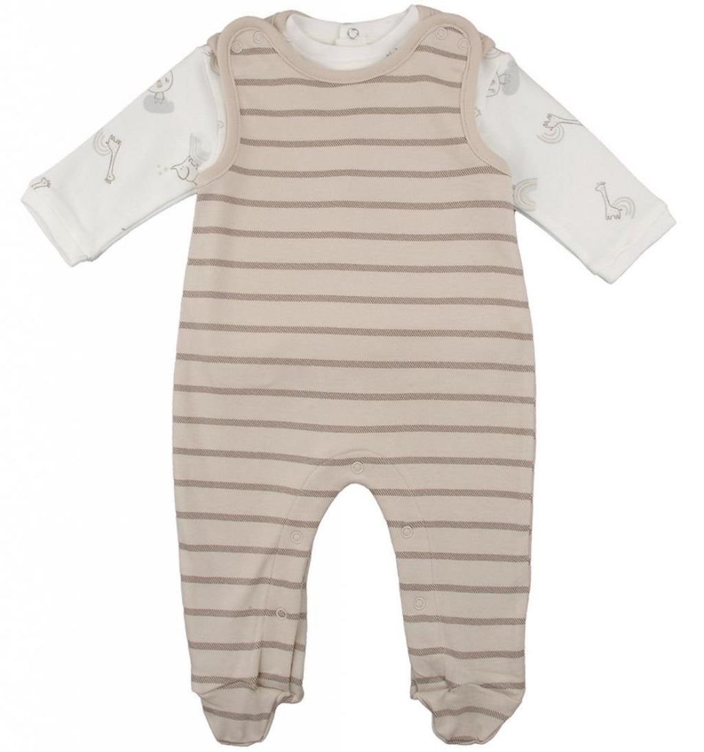 Stripe Overall & Top Set