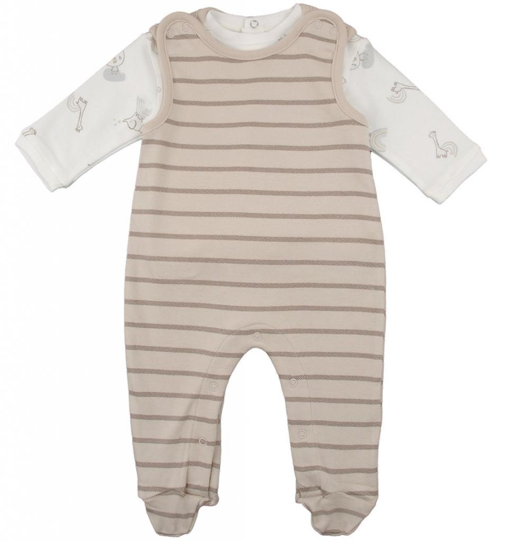 Stripe Overall & Top Set