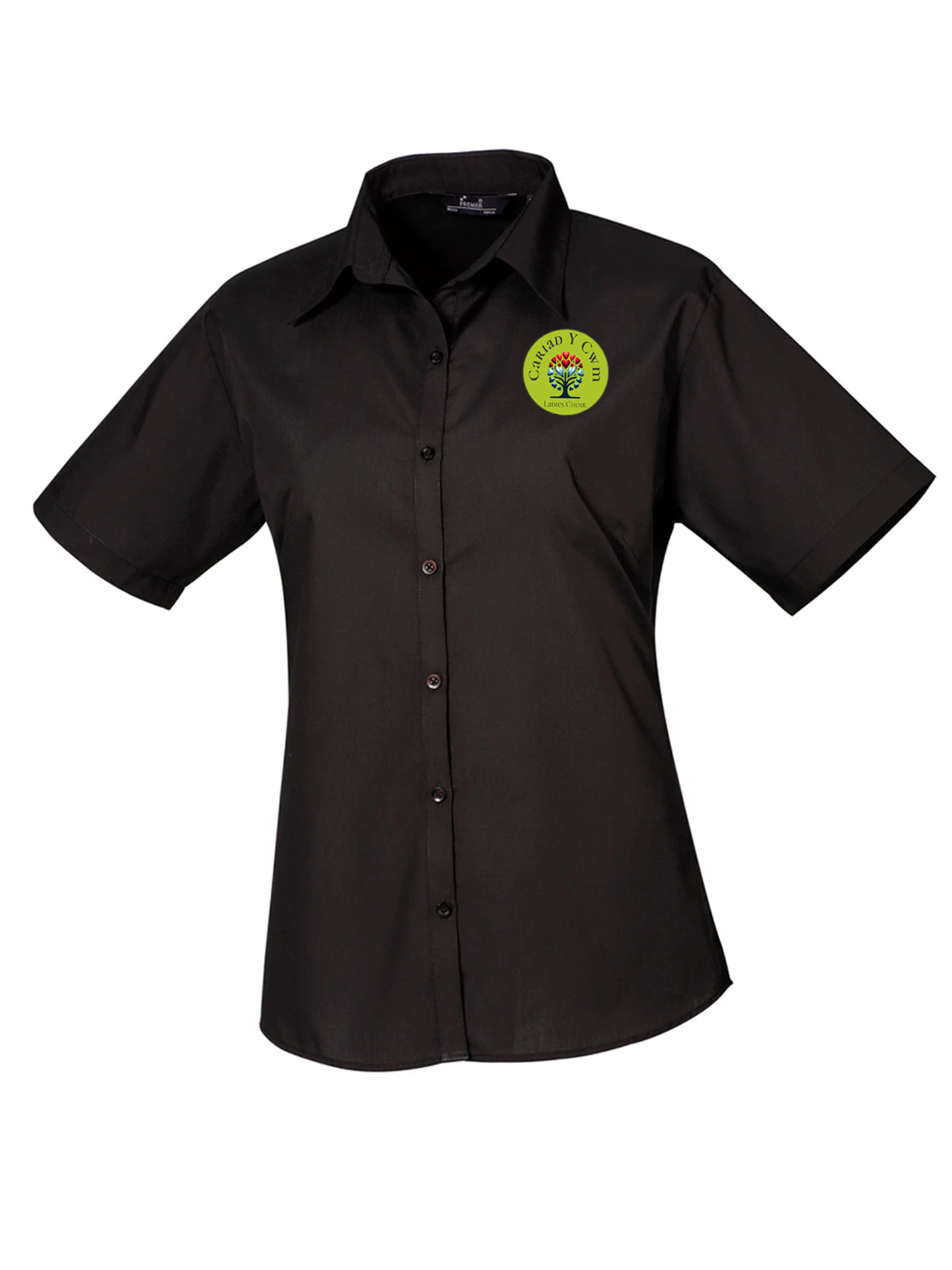 Cor Cariad Y Cwm Ladies Short Sleeve Poplin Blouse