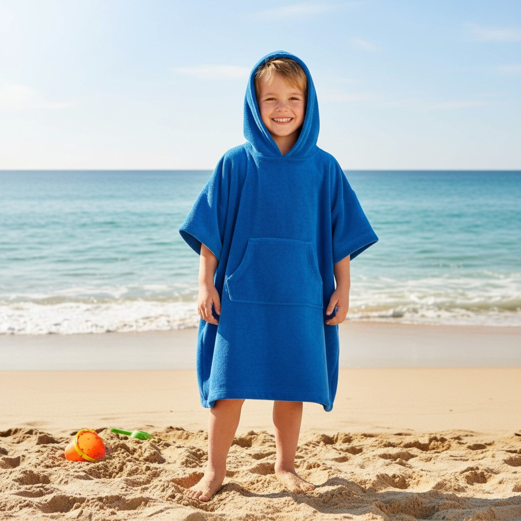 Royal Blue Towelling Cover Up