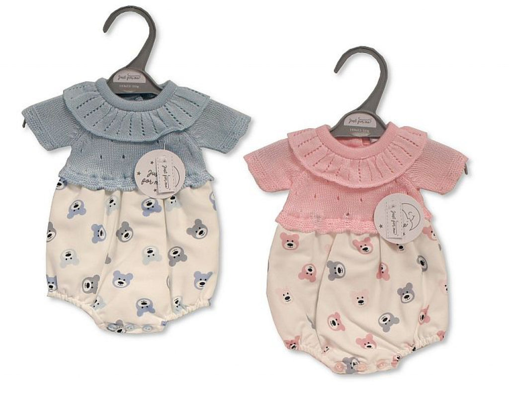 Teddy Knit Romper Premature Baby