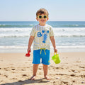 "Lobster" Shorts and Sunglasses Set