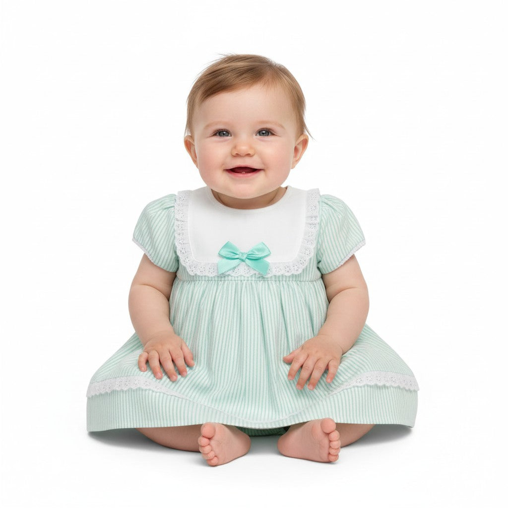 Bow and Lace Dress Set