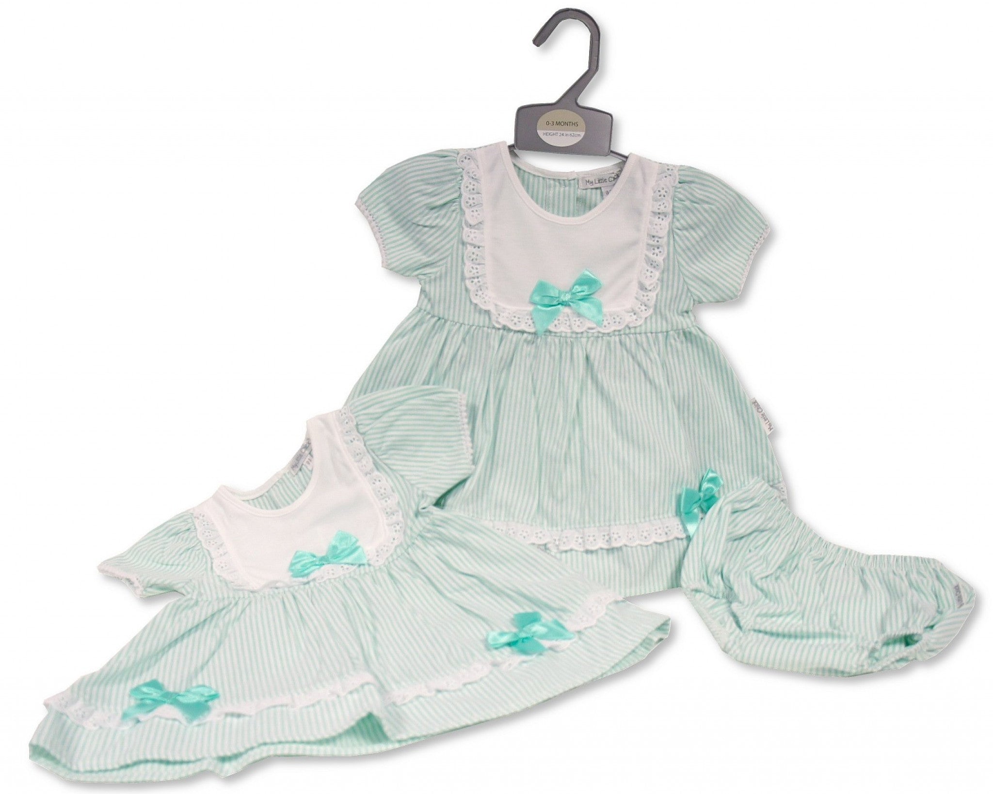Bow and Lace Dress Set