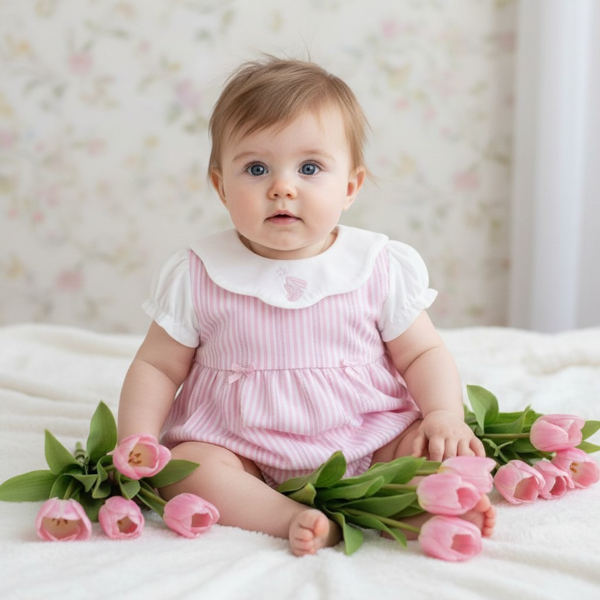 Striped "Bunny" Romper