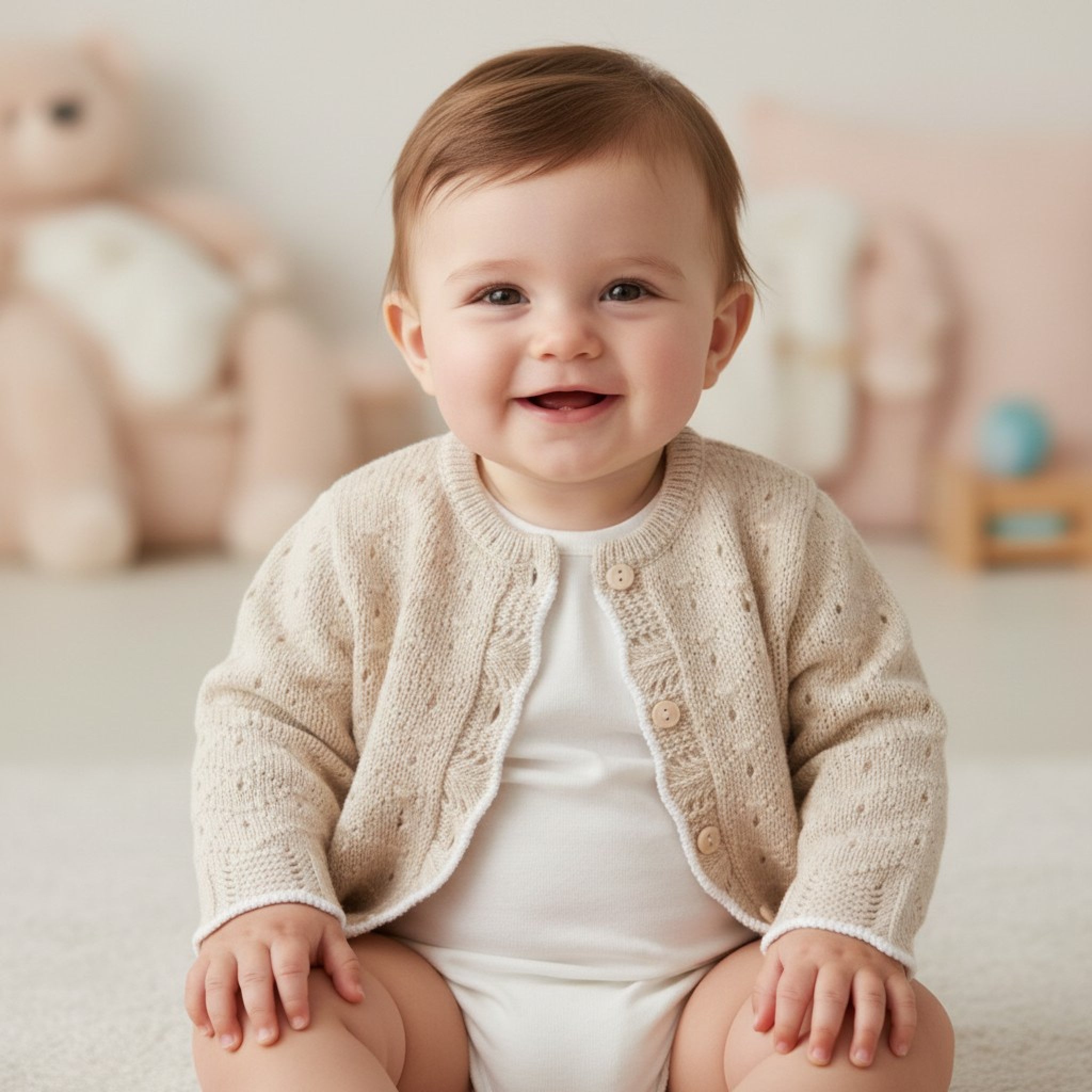 Avery Natural Cardigan