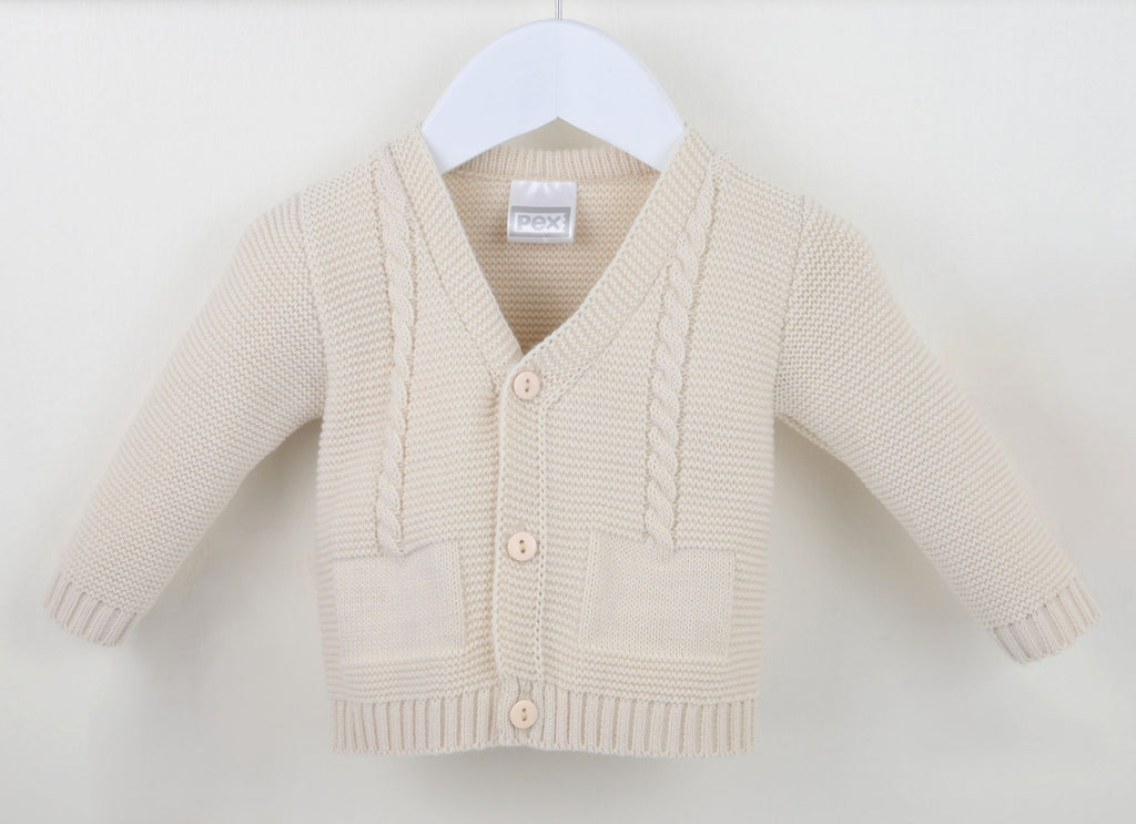 Natural Fletcher Cotton Cardigan