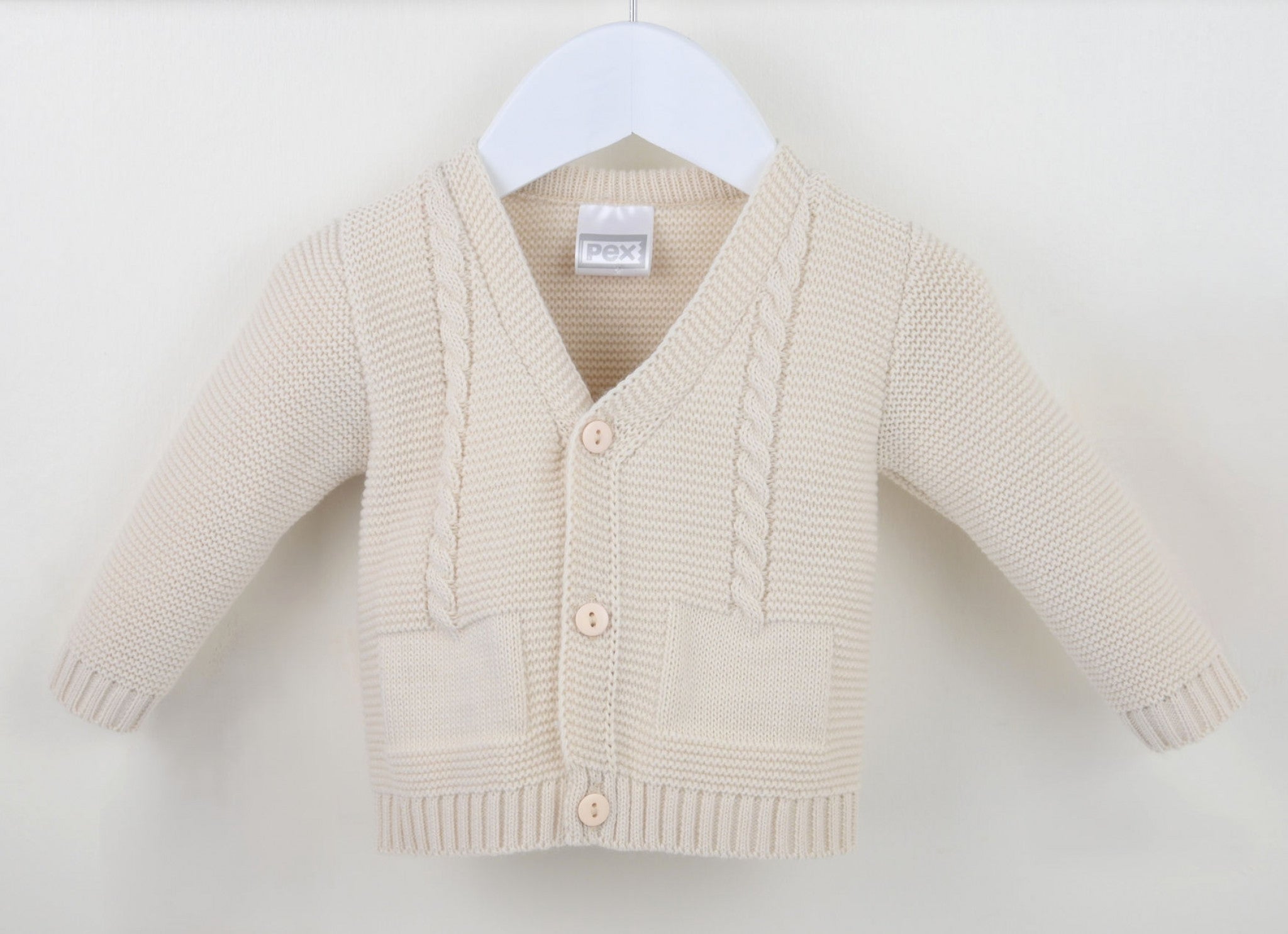 Natural Fletcher Cotton Cardigan