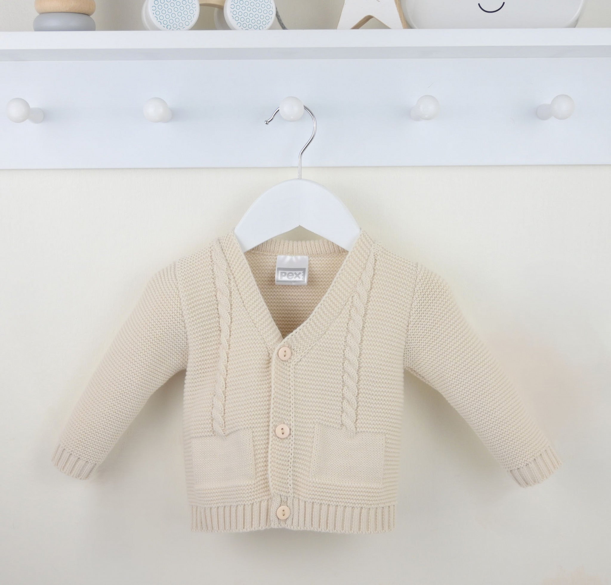 Natural Fletcher Cotton Cardigan