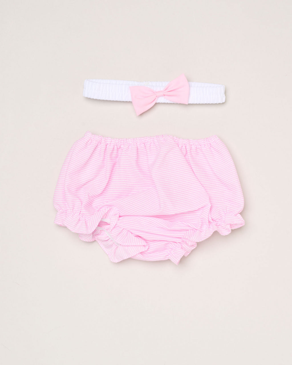 Striped Bow Dress Set