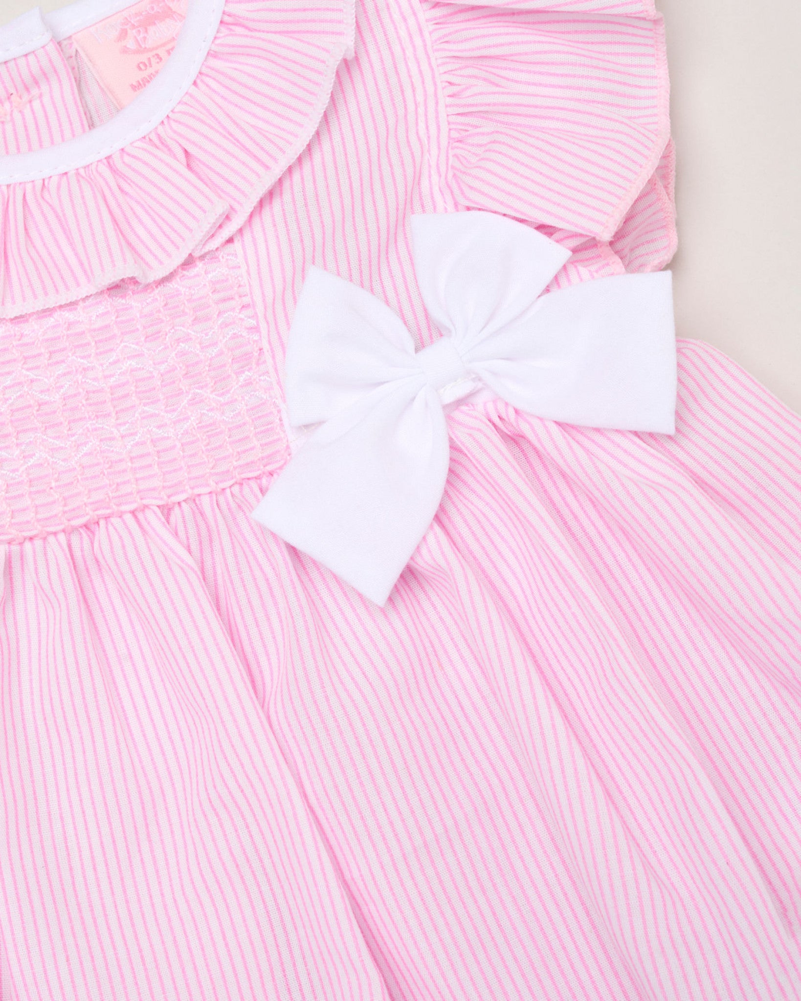 Striped Bow Dress Set
