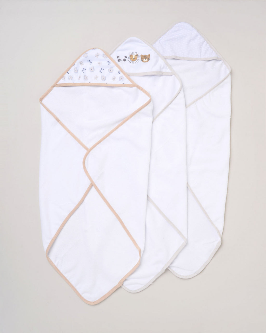 Hooded Towel and Wash Cloth Set "Animals"