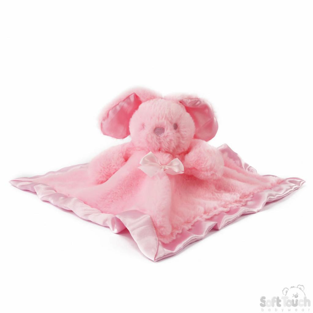 Pink Bunny Comforter with Satin Back