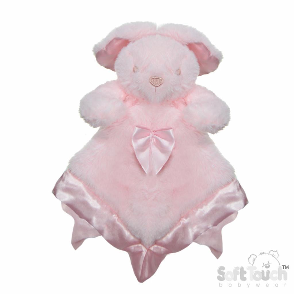 Pink Bunny Comforter with Satin Back