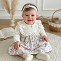Floral Woven and Lux Knitted Dress