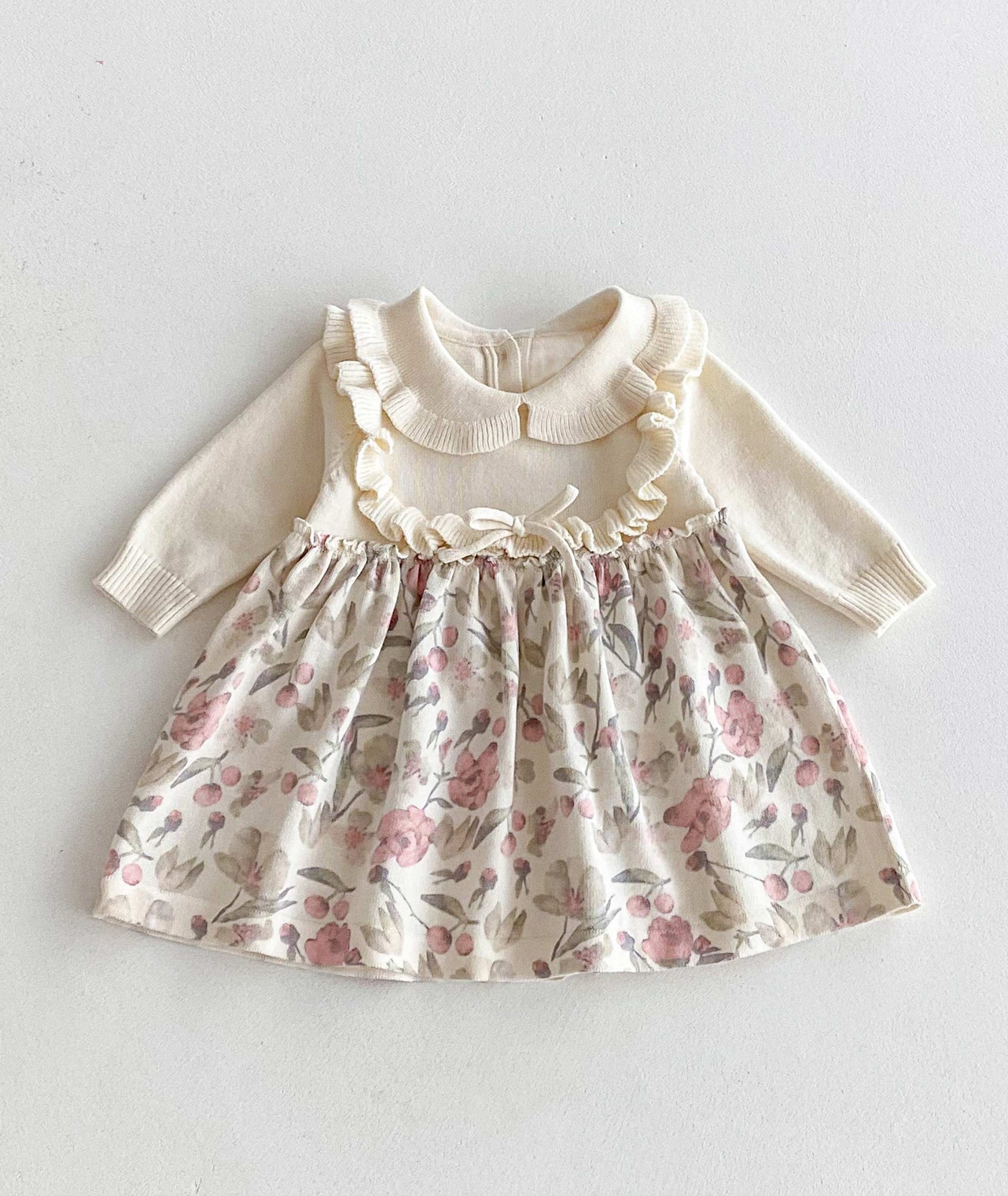 Floral Woven and Lux Knitted Dress