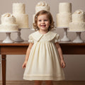Palest Apple Woven Dress with lace