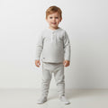 Spanish grey Embossed Teddy Outfit