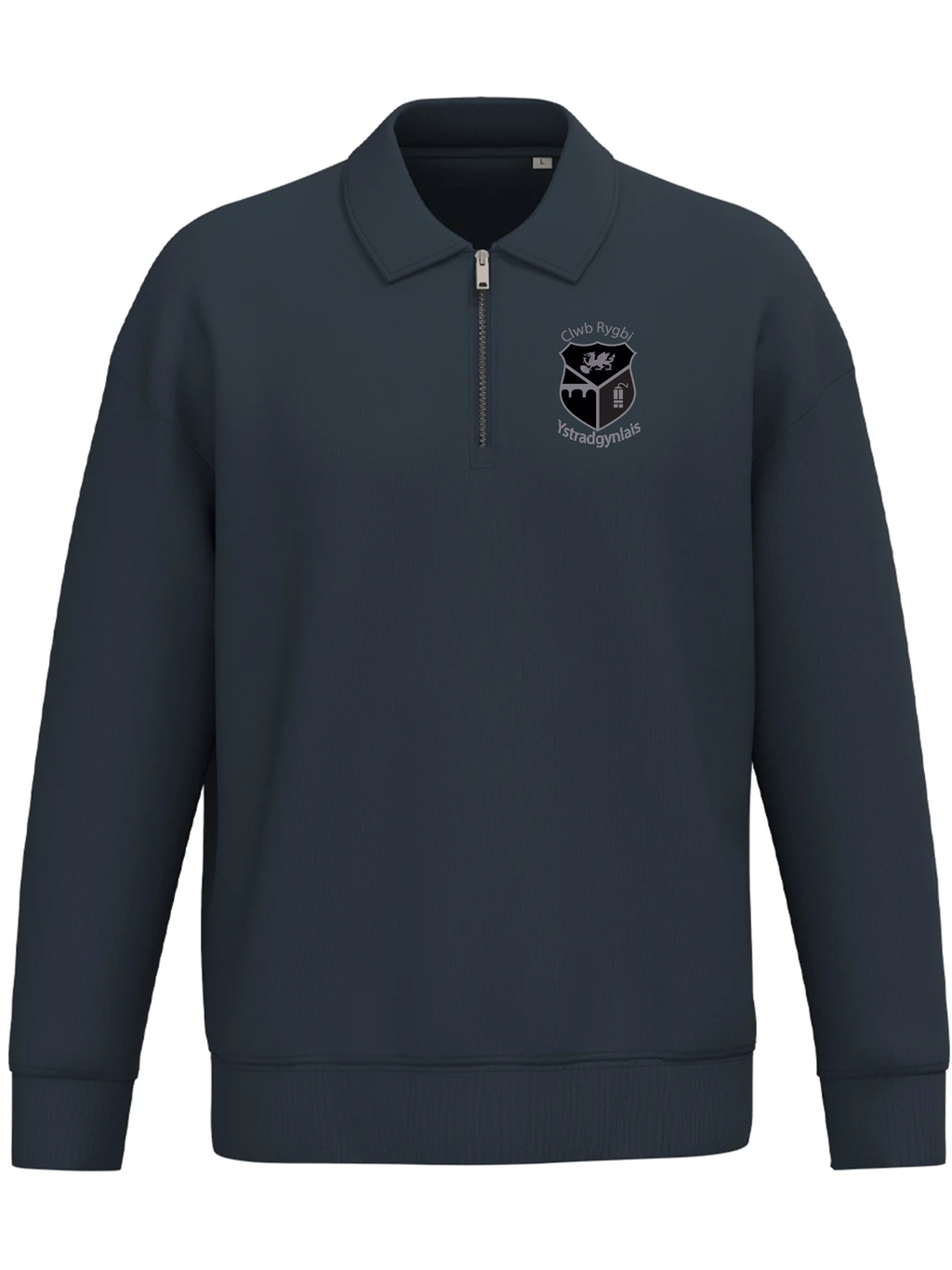 Ystradgynlais Rugby Club 1/4 Zip Sweatshirt with Polo Collar