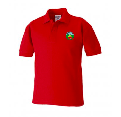 Golwg y Cwm Red Polo Shirt image 0