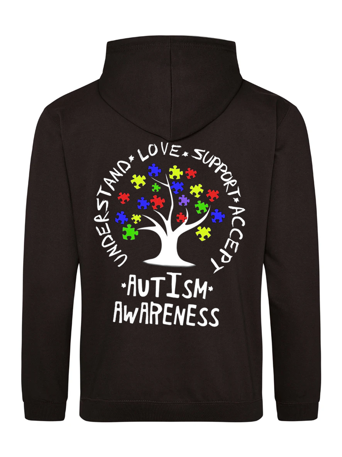 Autism Awareness Cross Neck Hoodie
