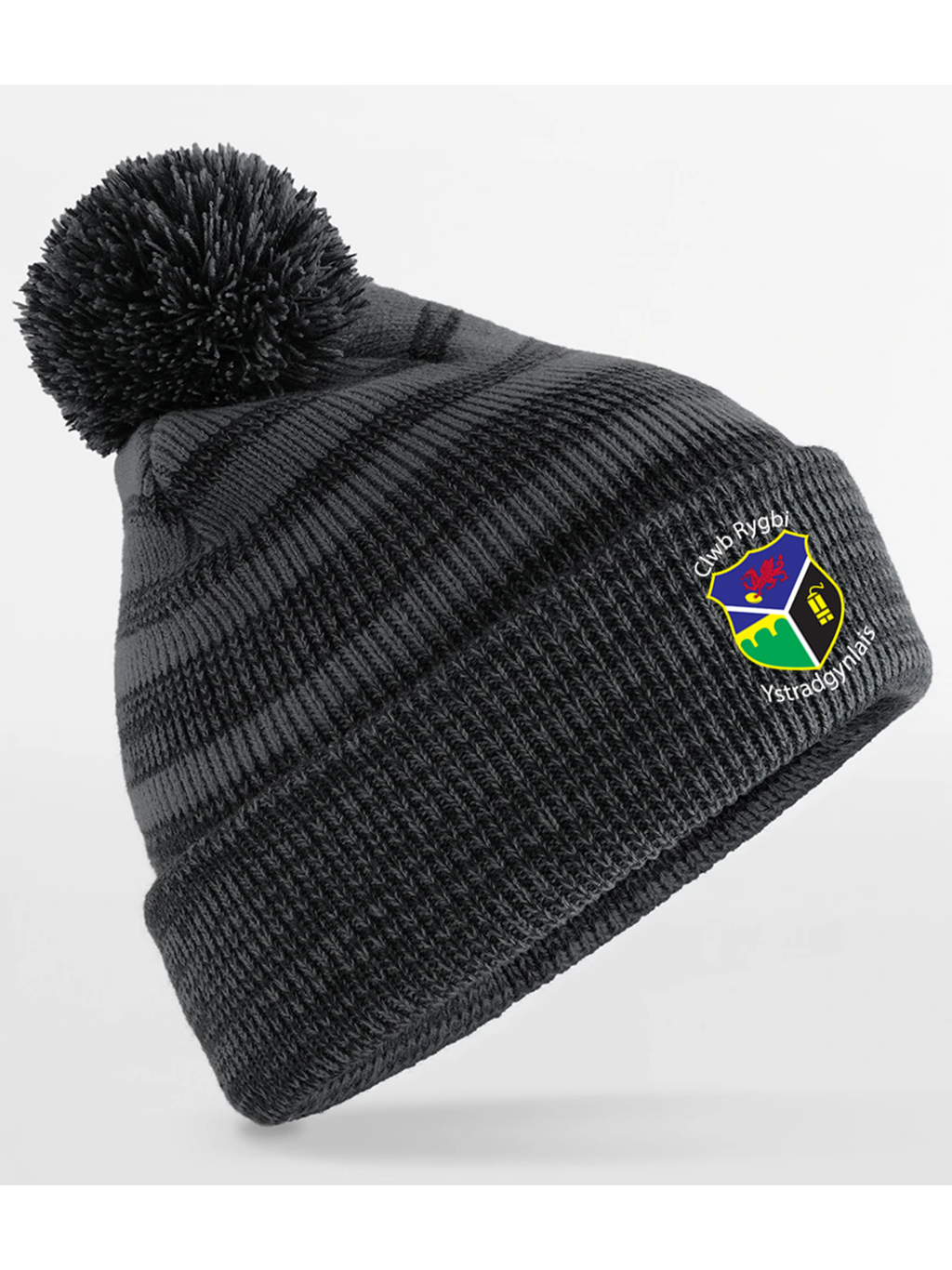 Ystradgynlais Rugby Club Team Stripe Bobble Hat