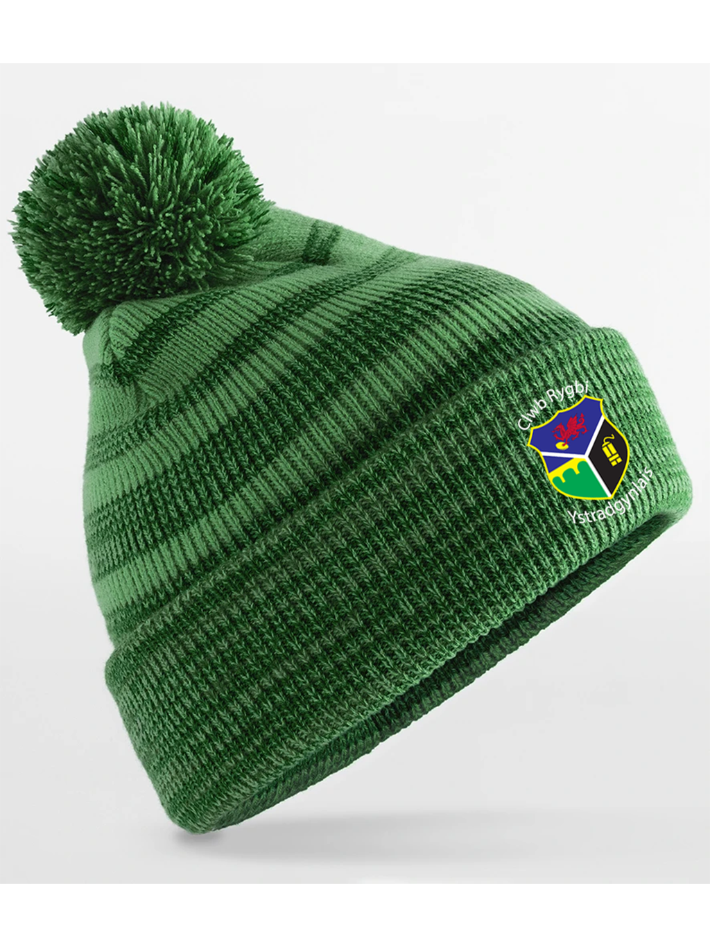 Ystradgynlais Rugby Club Team Stripe Bobble Hat
