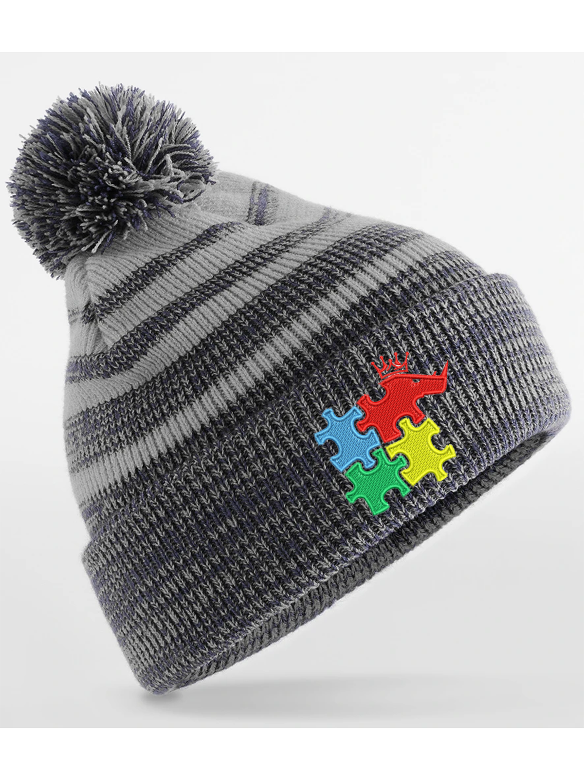 Rhino Autism Awareness Bobble Hat