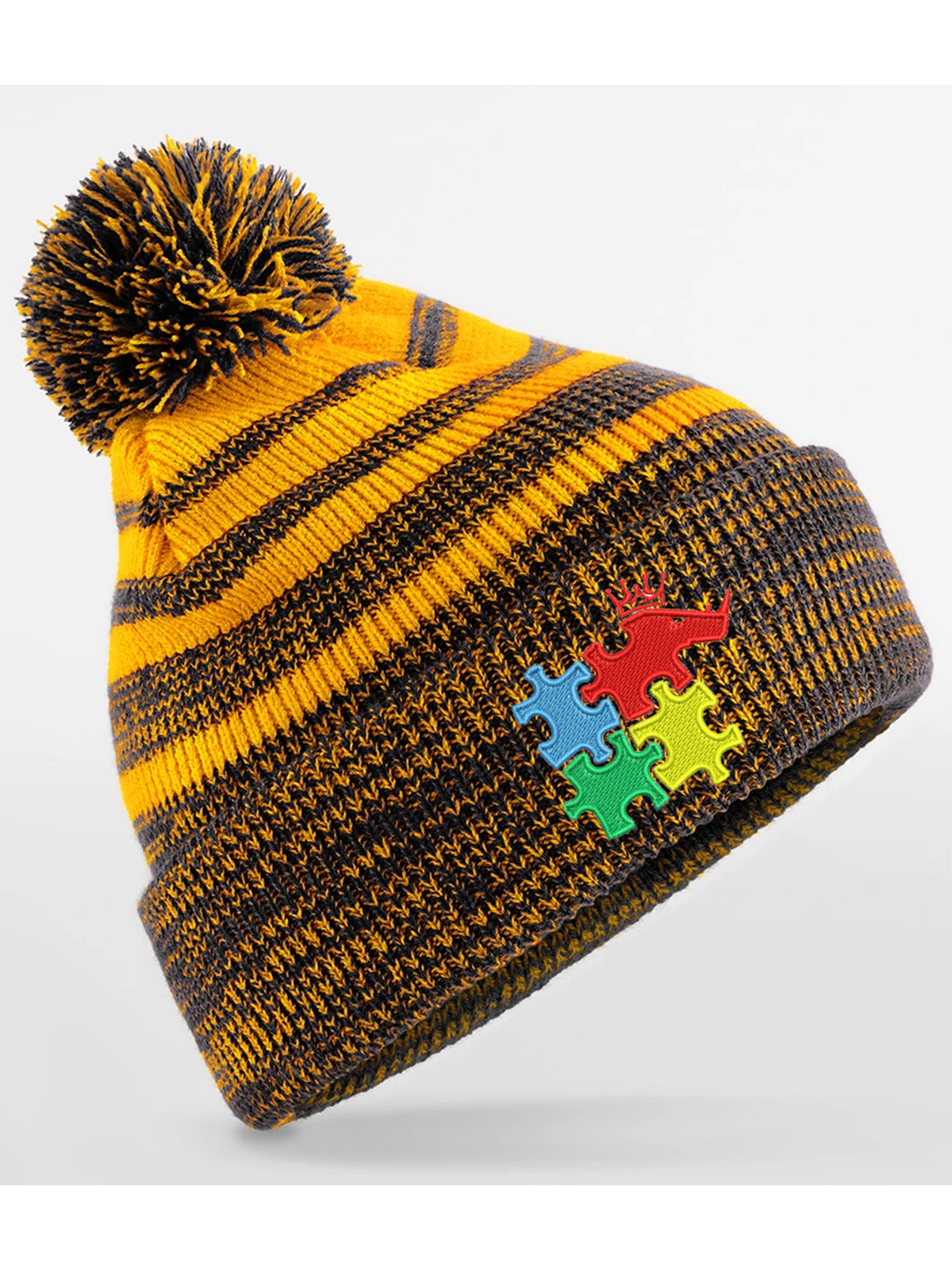 Rhino Autism Awareness Bobble Hat