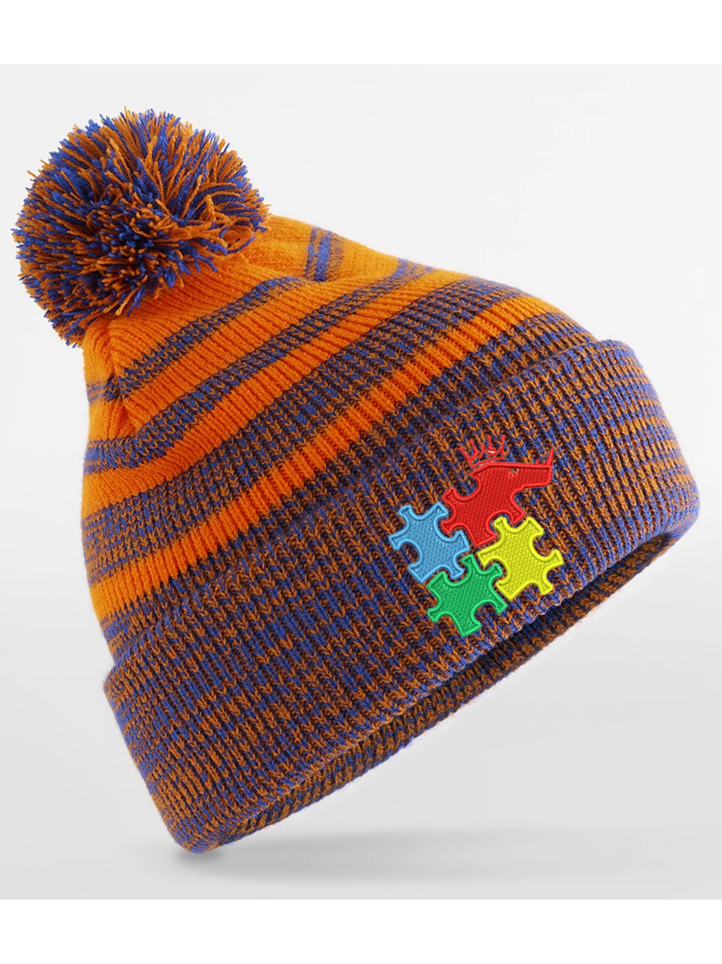 Rhino Autism Awareness Bobble Hat