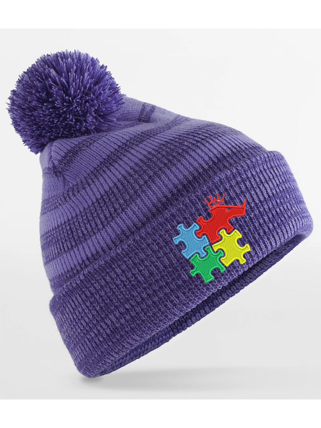 Rhino Autism Awareness Bobble Hat