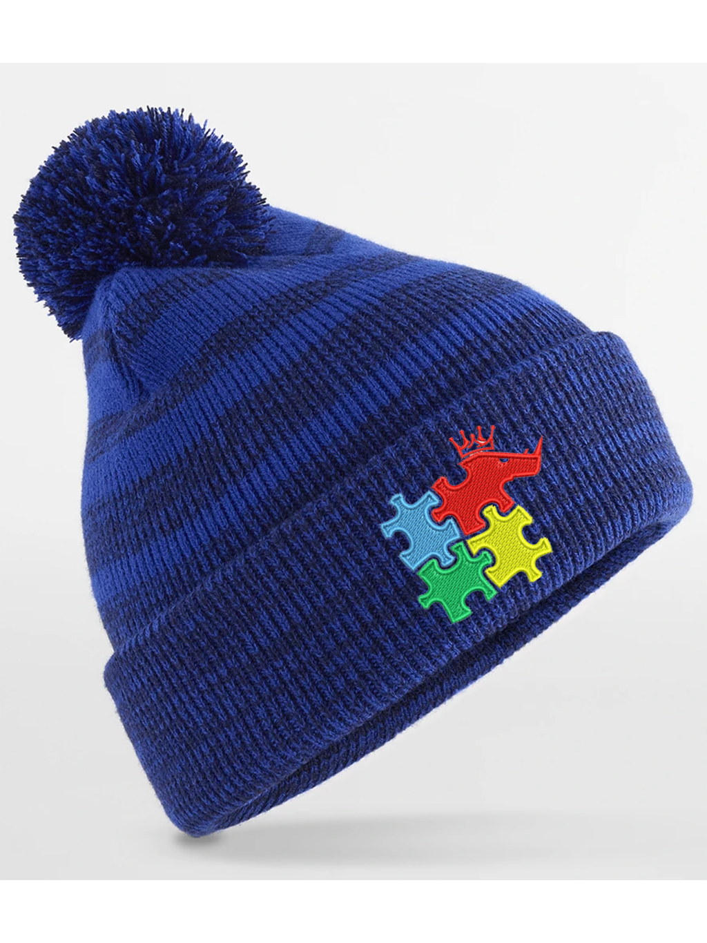 Rhino Autism Awareness Bobble Hat