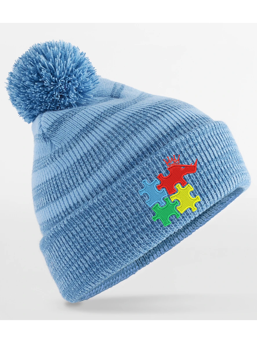Rhino Autism Awareness Bobble Hat