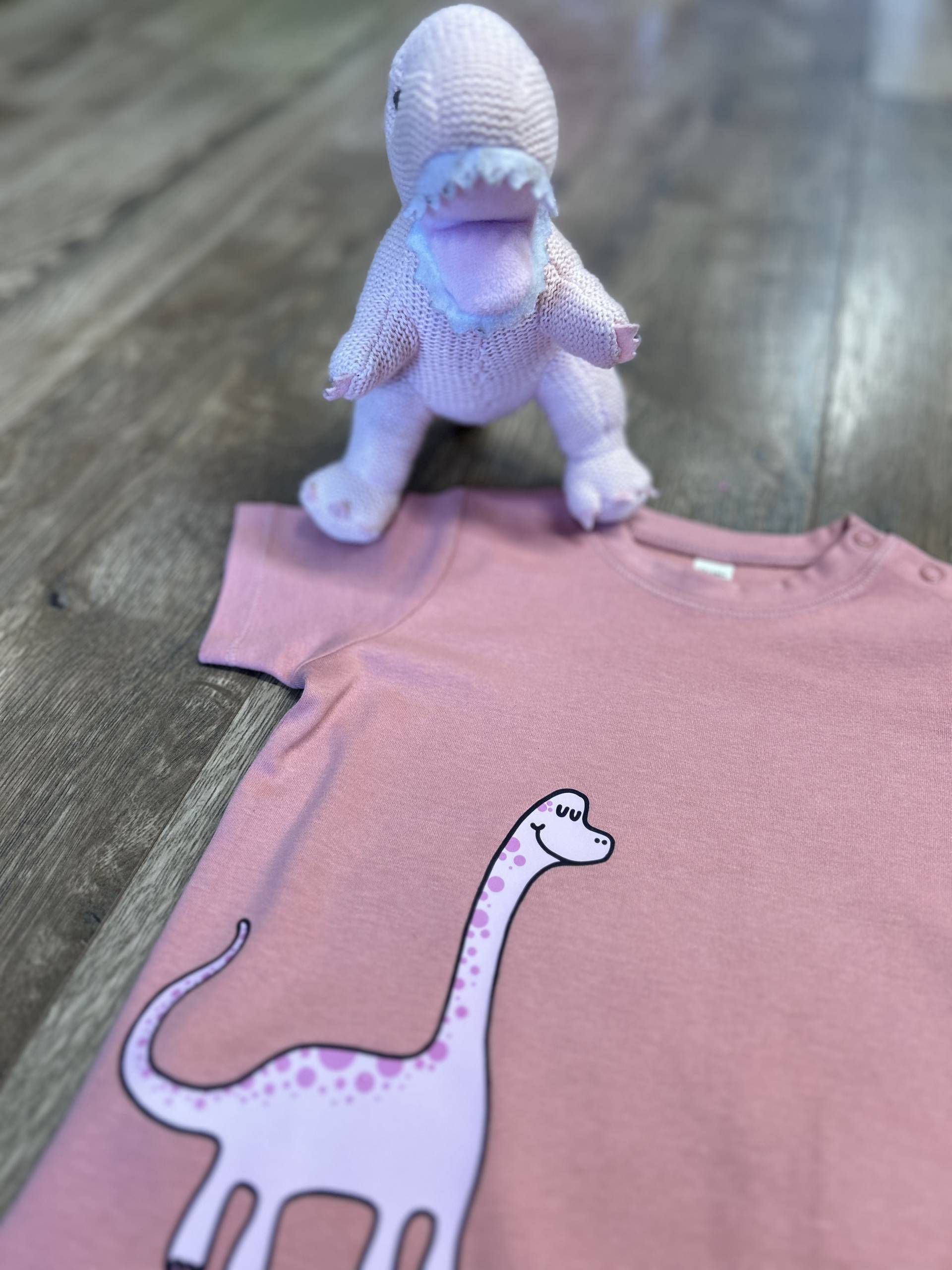 Pink Dino T-shirt image 3