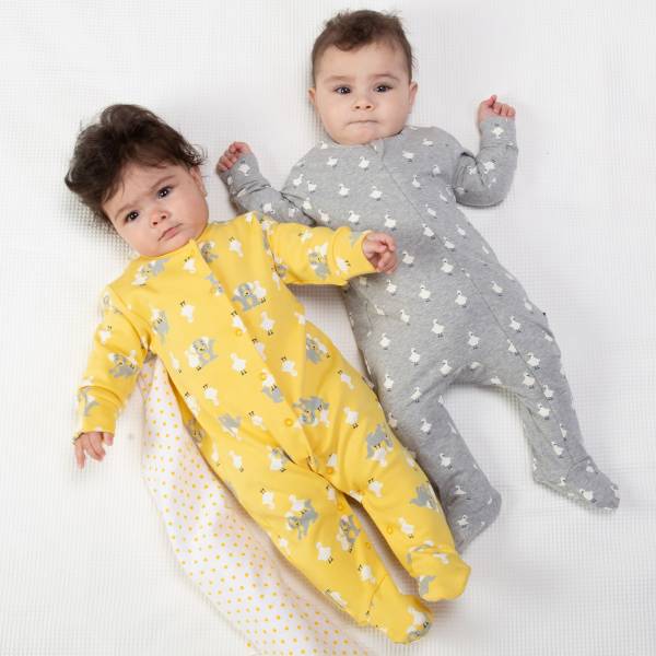 Kite Pup and duck sleepsuit